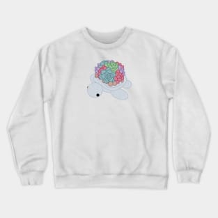 Grey Succulent Turtle Crewneck Sweatshirt